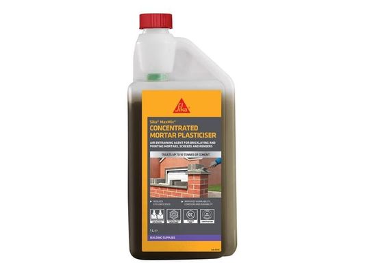 Sika Brown Maxmix Concentrated Plasticiser, 1L - Thumbnail 2