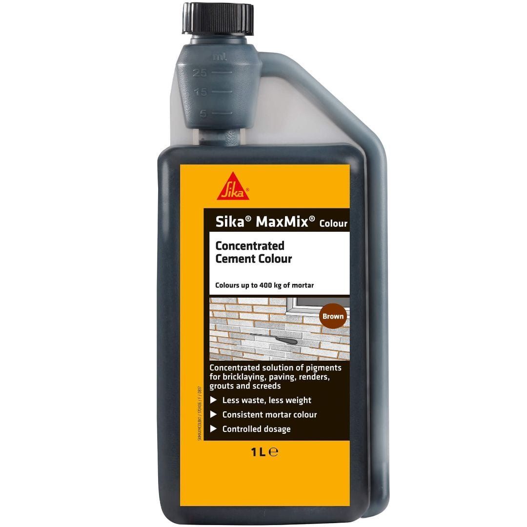 Sika Brown Maxmix Cement Colour Dye, Size: 1L - Image 1