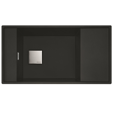 Franke Fresno 111 Single Bowl Undermount Black Fragranite Kitchen Sink - Thumbnail 2