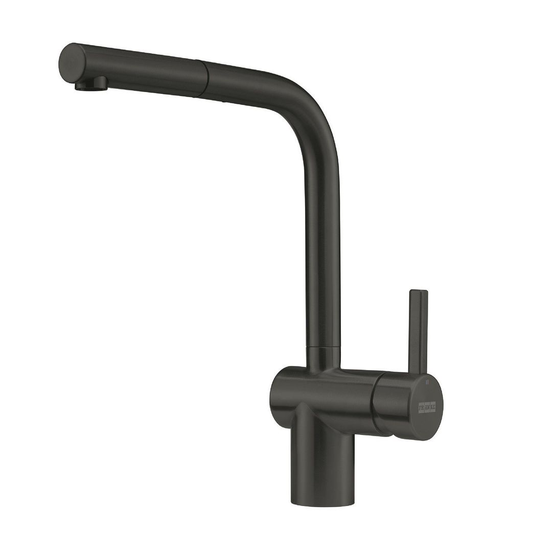 Franke Atlas Neo Single Lever Pull Out Monobloc Kitchen Mixer Tap - Black - Image 1