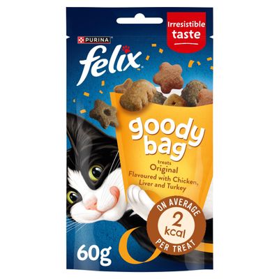 FELIX Goody Bag Original Mix Cat Treats 60g - Thumbnail 2