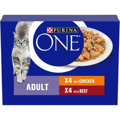 Purina Chicken and Beef Fillets Cat Food - Thumbnail 2