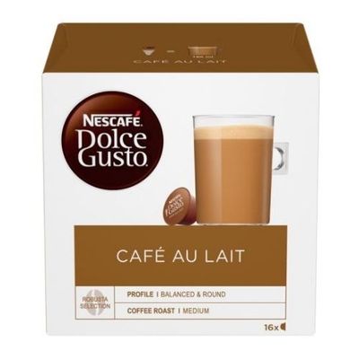 Nescafe Dolce Gusto Coffee Cafe Au Lait 16 Refill pods - Thumbnail 2