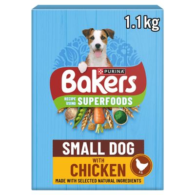 BAKERS Superfoods Small Dog Chicken Dry Dog Food 1.1kg - Thumbnail 2
