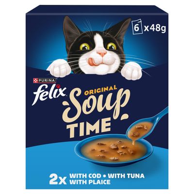 FELIX Soup Time Fish Selection Wet Cat Food 6x48g - Thumbnail 2