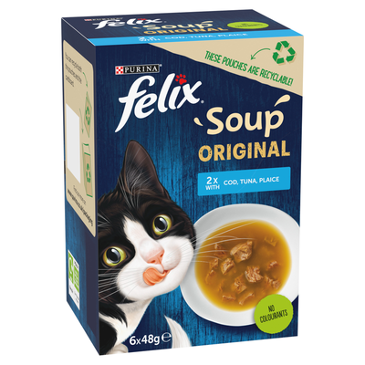FELIX Soup Time Fish Selection Wet Cat Food 6x48g