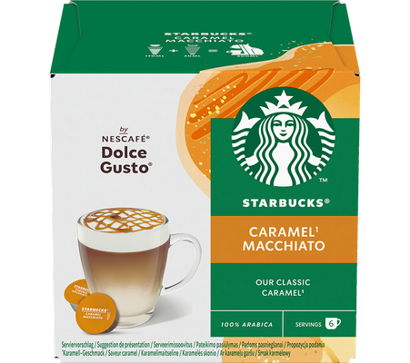 Starbucks by Nescafe Dolce Gusto Caramel Macchiato Coffee 12 Capsules