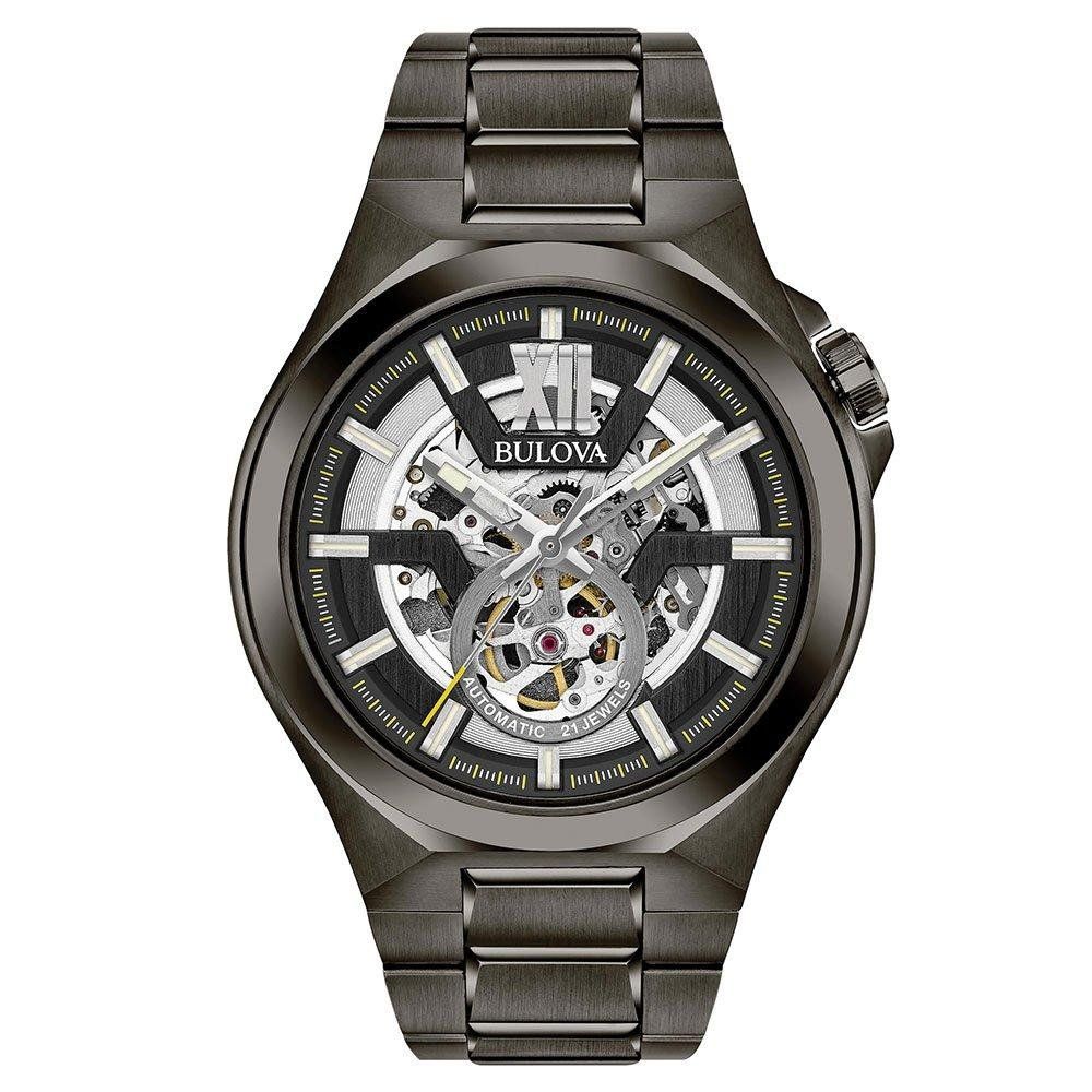 Bulova Classic 46mm Gunmetal Ion Plated Automatic Men's Watch - Image 1
