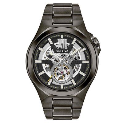 Bulova Classic 46mm Gunmetal Ion Plated Automatic Men's Watch