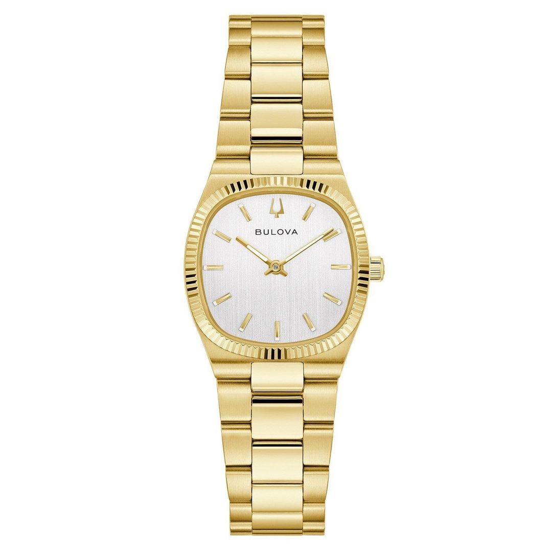 Bulova Super Seville Mini 25mm Yellow Gold Plated Ladies Watch - Image 1