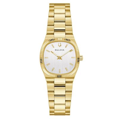 Bulova Super Seville Mini 25mm Yellow Gold Plated Ladies Watch