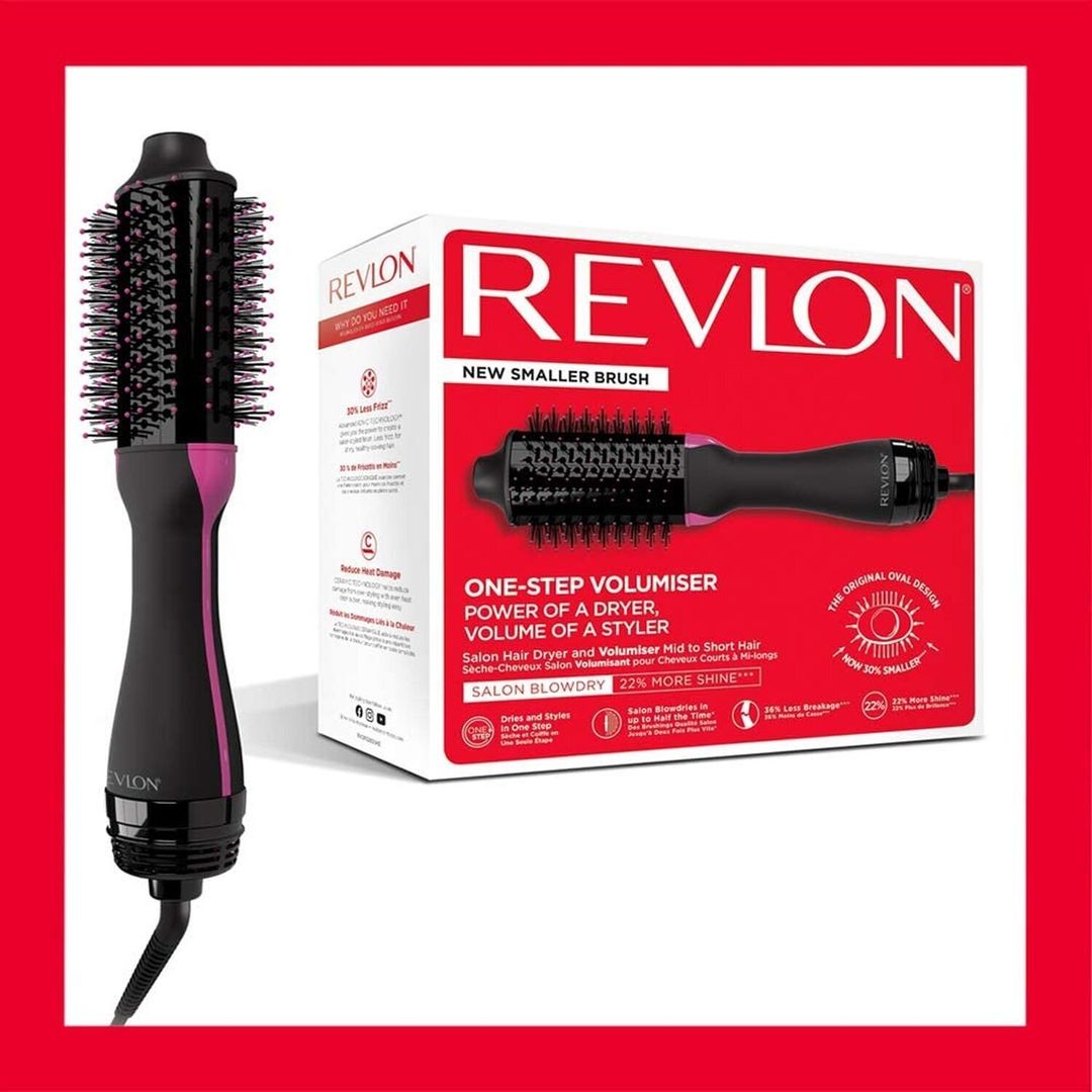 REVLON One Step Volumiser Hair Styler - Pink, Pink - Image 1