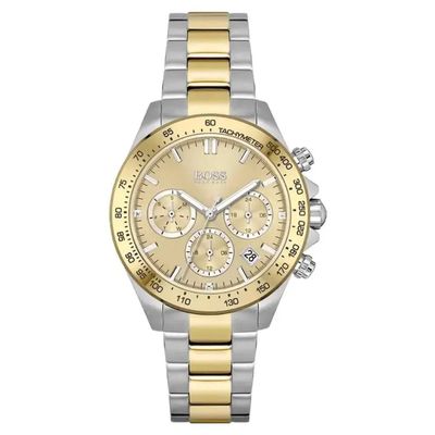 Hugo Boss Ikon 1512960 Men's Chronograph Watch – 44mm Silver Dial Two-Tone Bracelet - Thumbnail 3