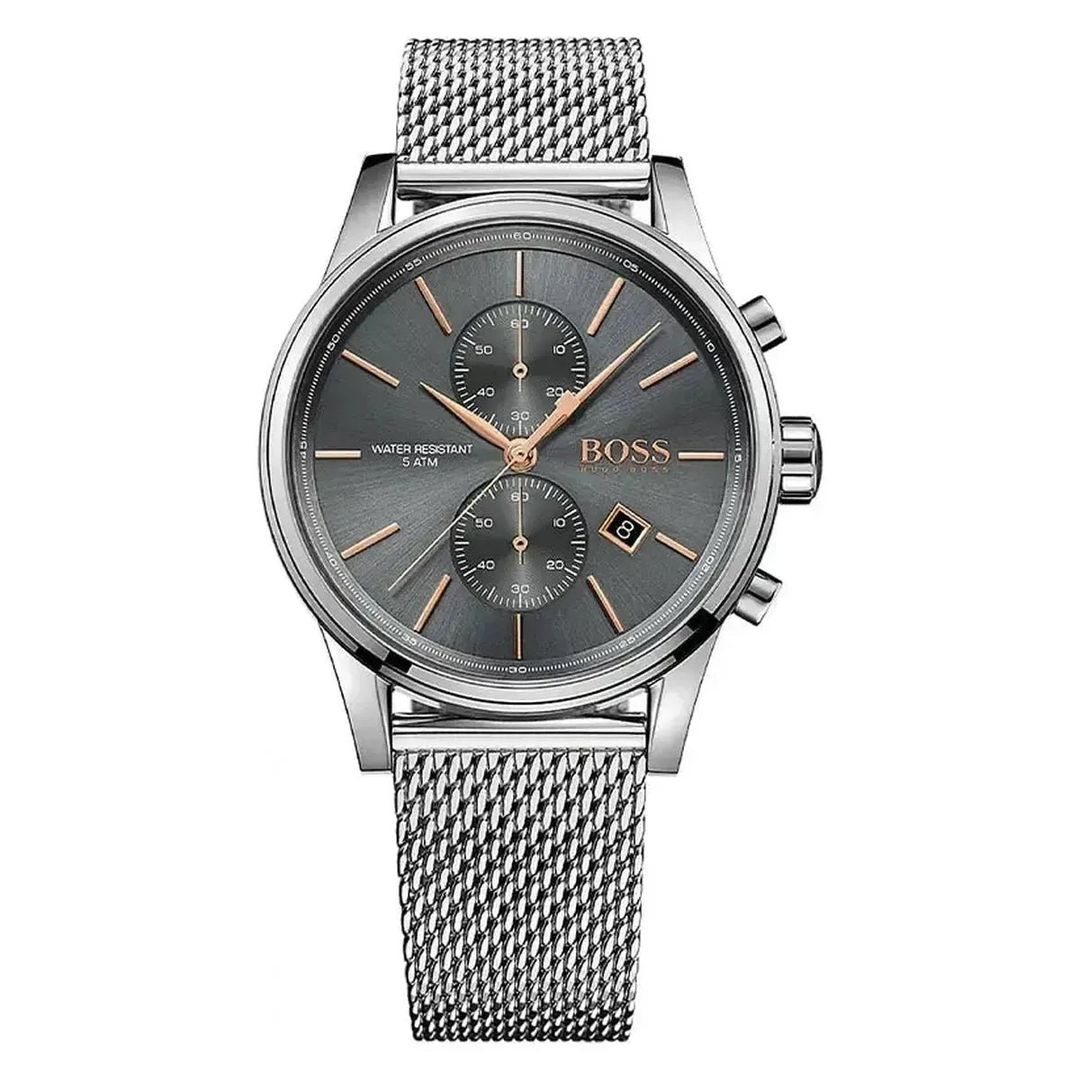 Hugo Boss Jet 1513440 Men's Watch – 41mm Grey Dial Stainless Steel - Image 1