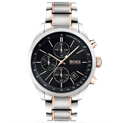 Hugo Boss Grand Prix 1513473 Men's Watch – 44mm Black Dial Stainless Steel