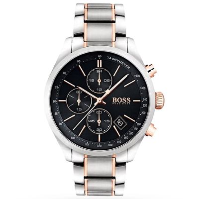 Hugo Boss Grand Prix 1513473 Men's Watch – 44mm Black Dial Stainless Steel - Thumbnail 2