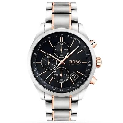 Hugo Boss Grand Prix 1513473 Men's Watch – 44mm Black Dial Stainless Steel - Thumbnail 3