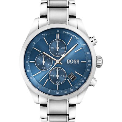 Hugo Boss Grand Prix 1513478 Men's Watch – 44mm Blue Dial Stainless Steel - Thumbnail 2