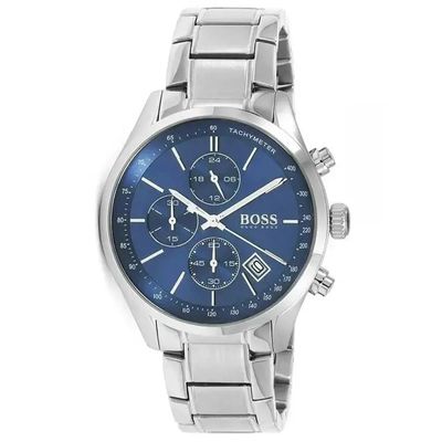 Hugo Boss Grand Prix 1513478 Men's Watch – 44mm Blue Dial Stainless Steel - Thumbnail 3