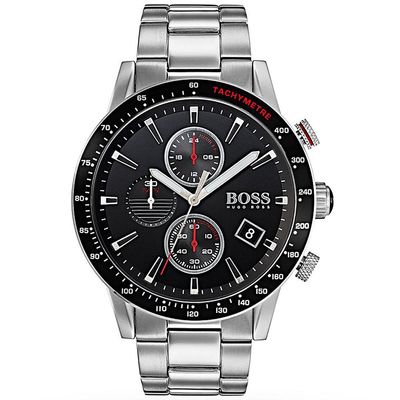 Hugo Boss Rafale 1513509 Men's Watch – 44mm Black Dial Stainless Steel - Thumbnail 2