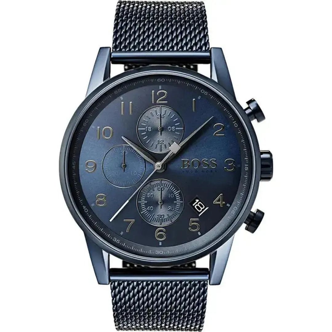 Hugo Boss Navigator 1513538 Men's Watch – 44mm Blue Dial Stainless Steel - Image 1