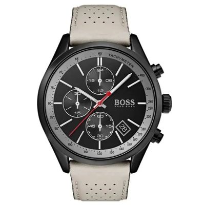 Hugo Boss Grand Prix 1513562 Men's Watch – 44.0mm Black Dial Leather - Thumbnail 3