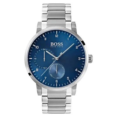 Hugo Boss Oxygen 1513597 Men's Watch – 42mm Blue Dial Stainless Steel - Thumbnail 3