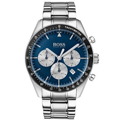 Hugo Boss Trophy 1513630 Men's Watch – 44mm Blue Dial Stainless Steel - Thumbnail 2