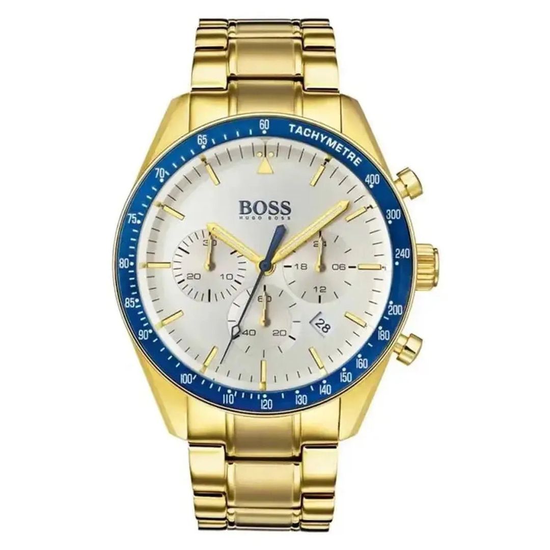 Hugo Boss Trophy 1513631 Men's Watch – 44mm Silver Dial Stainless Steel - Image 1