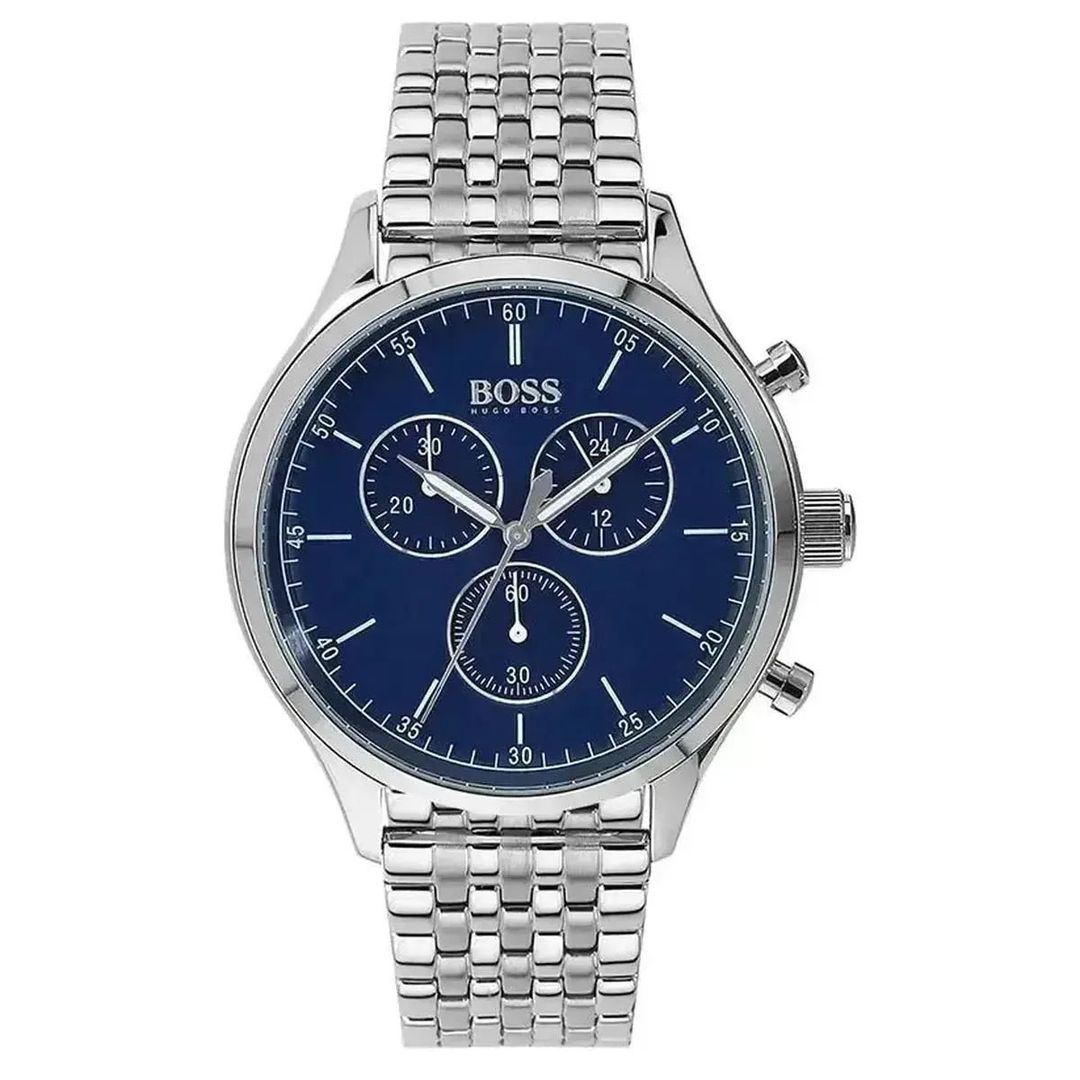 Hugo Boss Companion 1513653 Men's Watch – 44mm Blue Dial Stainless Steel - Image 1