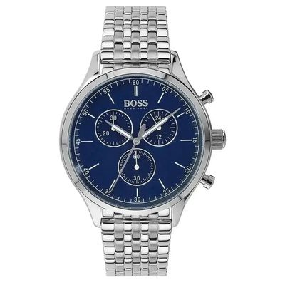 Hugo Boss Companion 1513653 Men's Watch – 44mm Blue Dial Stainless Steel - Thumbnail 3