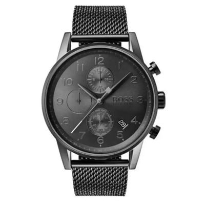 Hugo Boss Navigator 1513674 Men's Watch – 44mm Grey Dial Stainless Steel