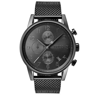 Hugo Boss Navigator 1513674 Men's Watch – 44mm Grey Dial Stainless Steel - Thumbnail 2
