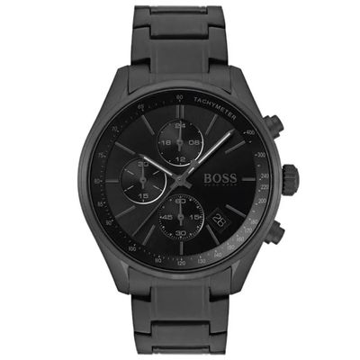 Hugo Boss Grand Prix 1513676 Men's Watch – 44mm Black Dial Stainless Steel