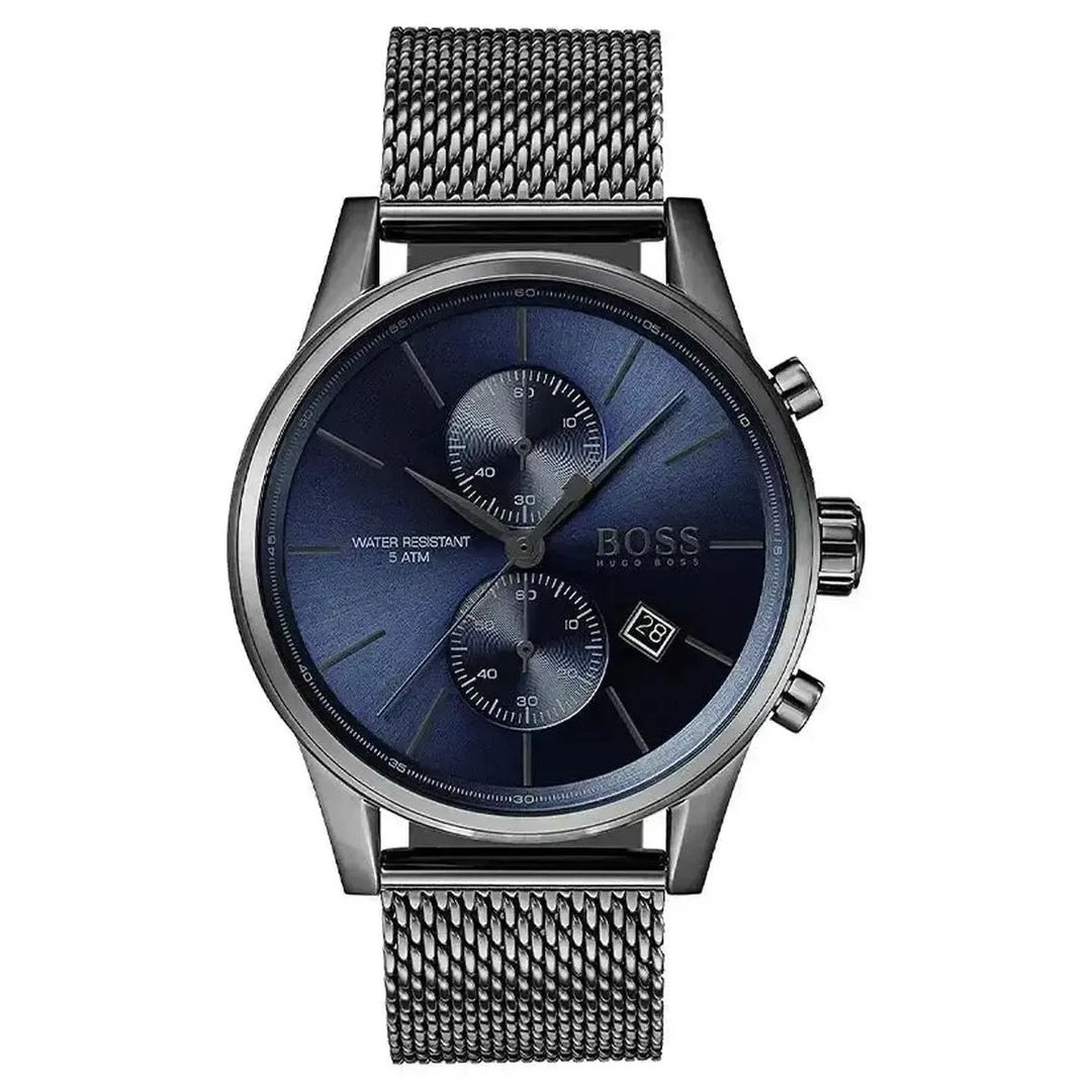 Hugo Boss Jet 1513677 Men's Watch – 41mm Blue Dial Stainless Steel - Image 1