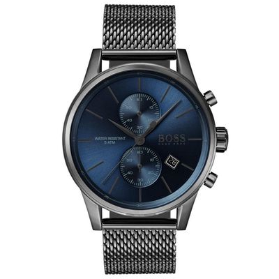 Hugo Boss Jet 1513677 Men's Watch – 41mm Blue Dial Stainless Steel - Thumbnail 2