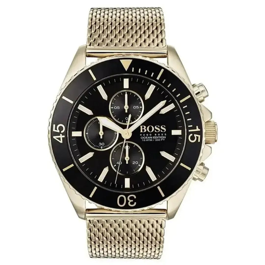 Hugo Boss Ocean Edition 1513703 Men's Watch – 46mm Black Dial Stainless Steel - Image 1