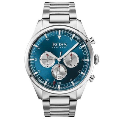 BOSS Pioneer 1513713 Men's Watch – 44mm Blue Dial Stainless Steel - Thumbnail 2