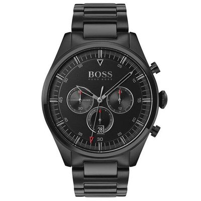 Hugo Boss Pioneer 1513714 Men's Watch – 44mm Black Dial Stainless Steel - Thumbnail 2