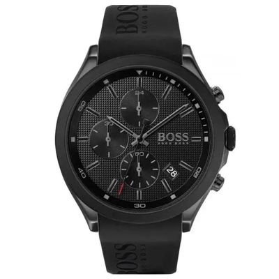 Hugo Boss Velocity 1513720 Men's Watch – 44mm Black Dial Silicone