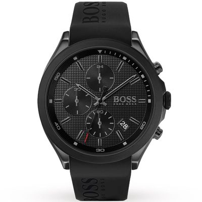 Hugo Boss Velocity 1513720 Men's Watch – 44mm Black Dial Silicone - Thumbnail 2