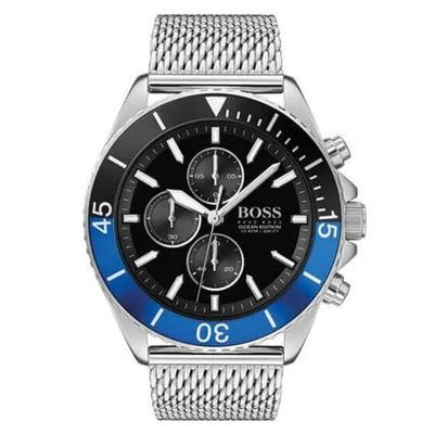 BOSS Ocean Edition 1513742 Men's Watch – 46mm Black Dial Stainless Steel