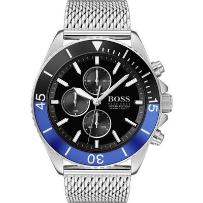 BOSS Ocean Edition 1513742 Men's Watch – 46mm Black Dial Stainless Steel - Thumbnail 2