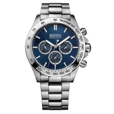 Hugo Boss Hero 1513755 Men's Watch – 43mm Blue Dial Stainless Steel