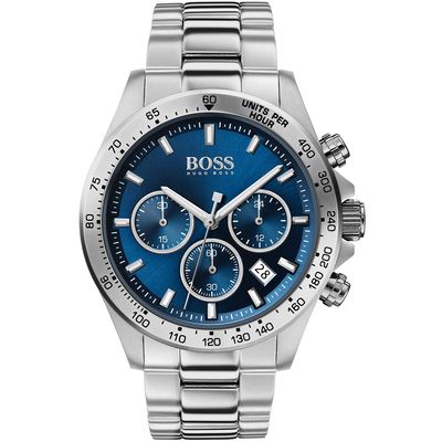 Hugo Boss Hero 1513755 Men's Watch – 43mm Blue Dial Stainless Steel - Thumbnail 2