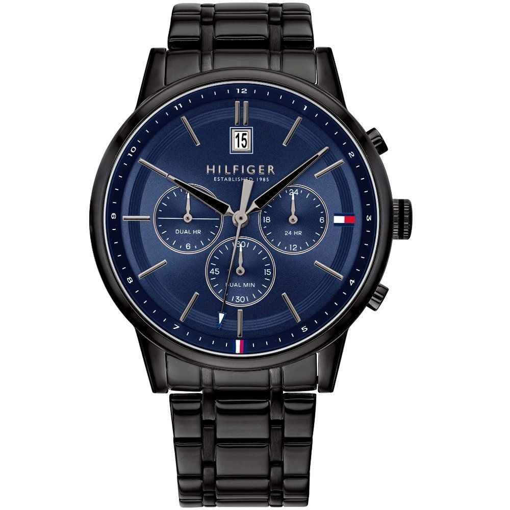 Tommy Hilfiger 1791633 Chronograph Black/Blue Men's Watch - Image 1