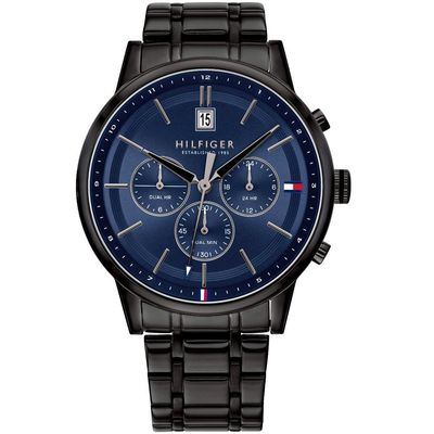 Tommy Hilfiger 1791633 Chronograph Black/Blue Men's Watch