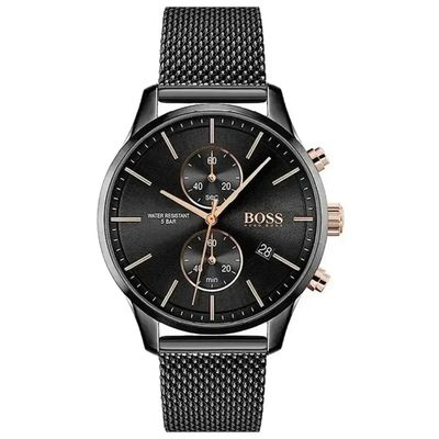 Hugo Boss Jet 1513769 Men's Watch – 41mm Black Dial Stainless Steel - Thumbnail 3