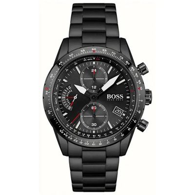 Hugo Boss Aero 1513771 Men's Watch – 44mm Black Dial Stainless Steel