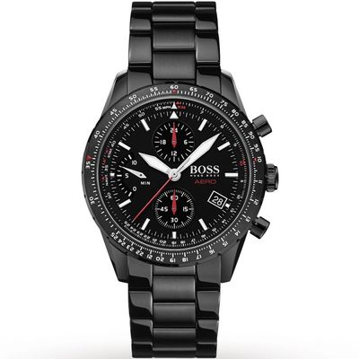 Hugo Boss Aero 1513771 Men's Watch – 44mm Black Dial Stainless Steel - Thumbnail 2